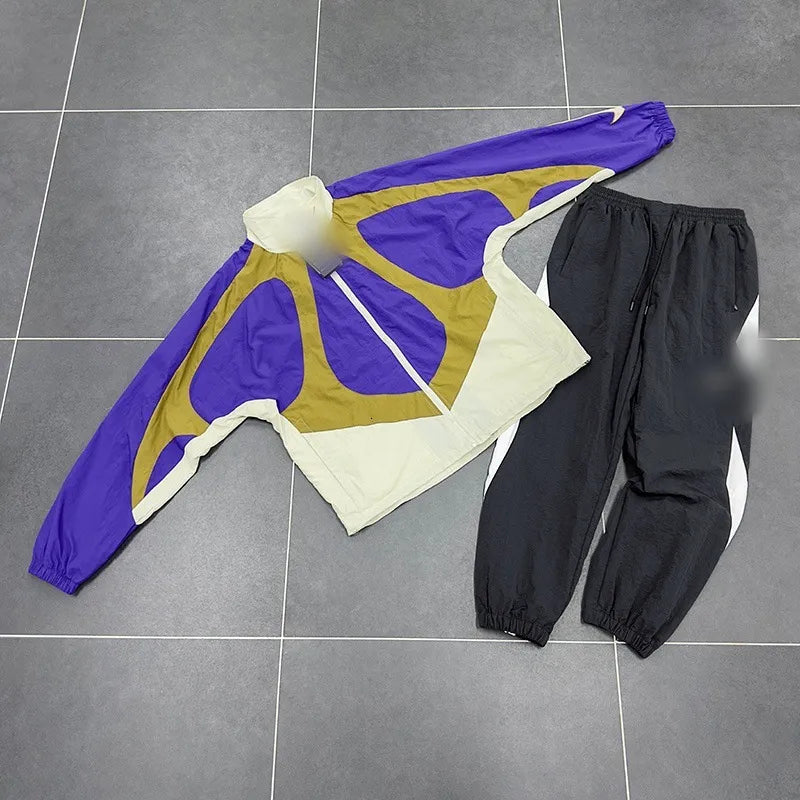 Nike Corteiz Vertigo Shuku Blue/Gold/White/Black Tracksuit Set (Top and Pants)