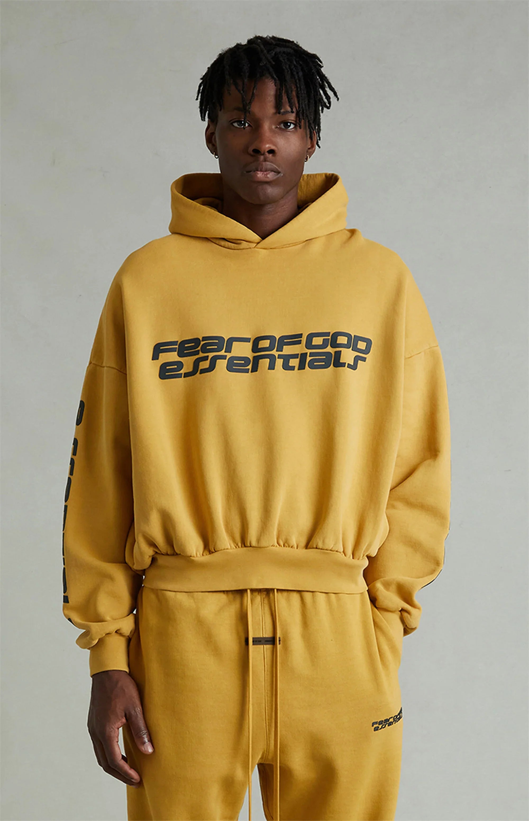 FEAR OF GOD ESSENTIALS Canyon printed Full Tracksuit Set (Hoody and Pants)