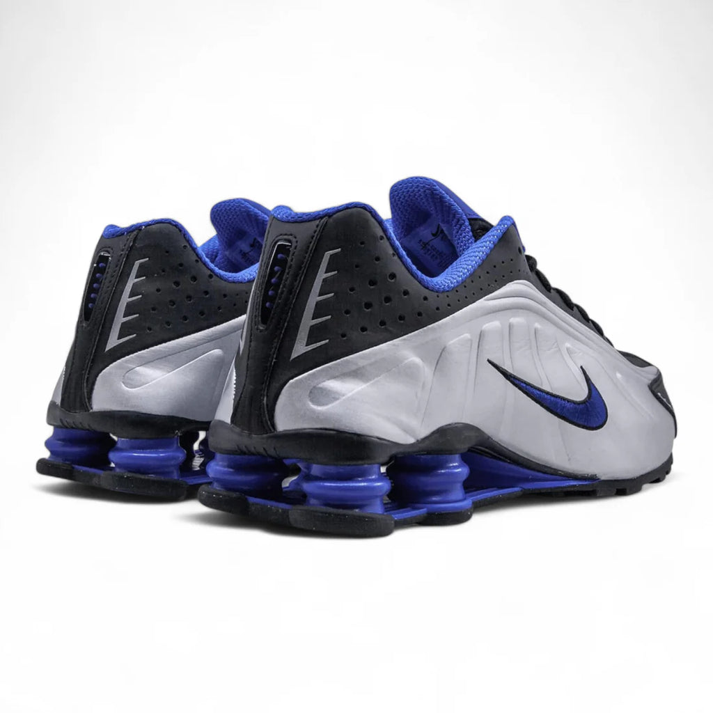 Nike Shox R4 "Black/Metallic Silver/Blue" Sneaker