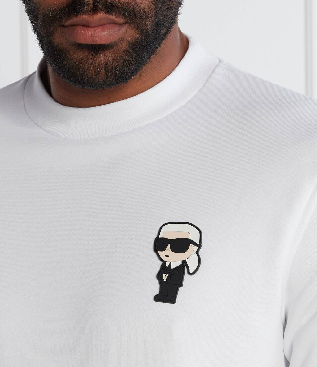 Karl Lagerfeld Men’s Core Iconic Sweat Crewneck White