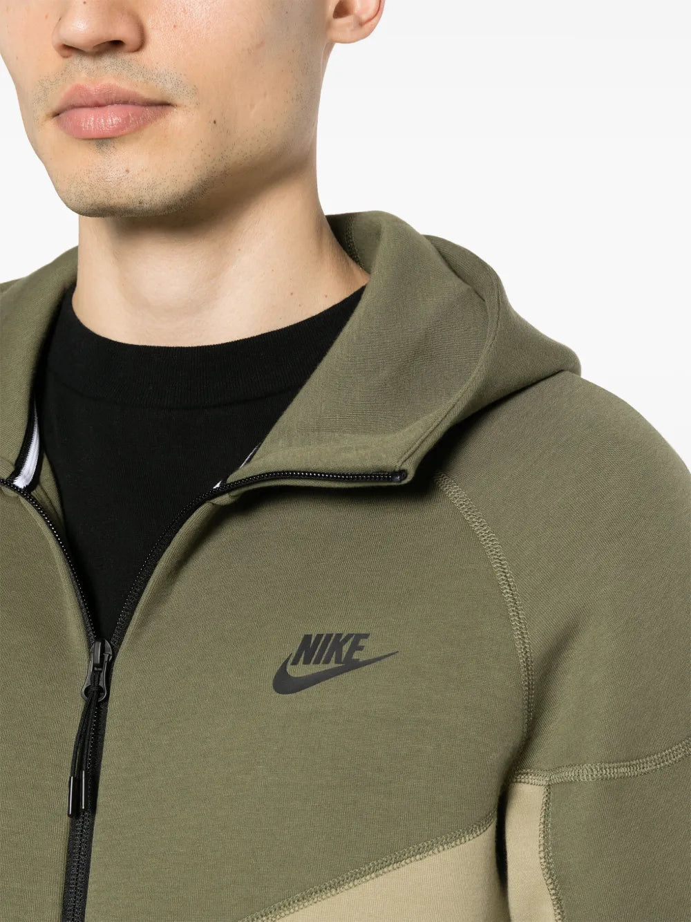 Nike Tech Fleece Tracksuit Combo Set (Jacket and Pants) - Green Ligh Khaki