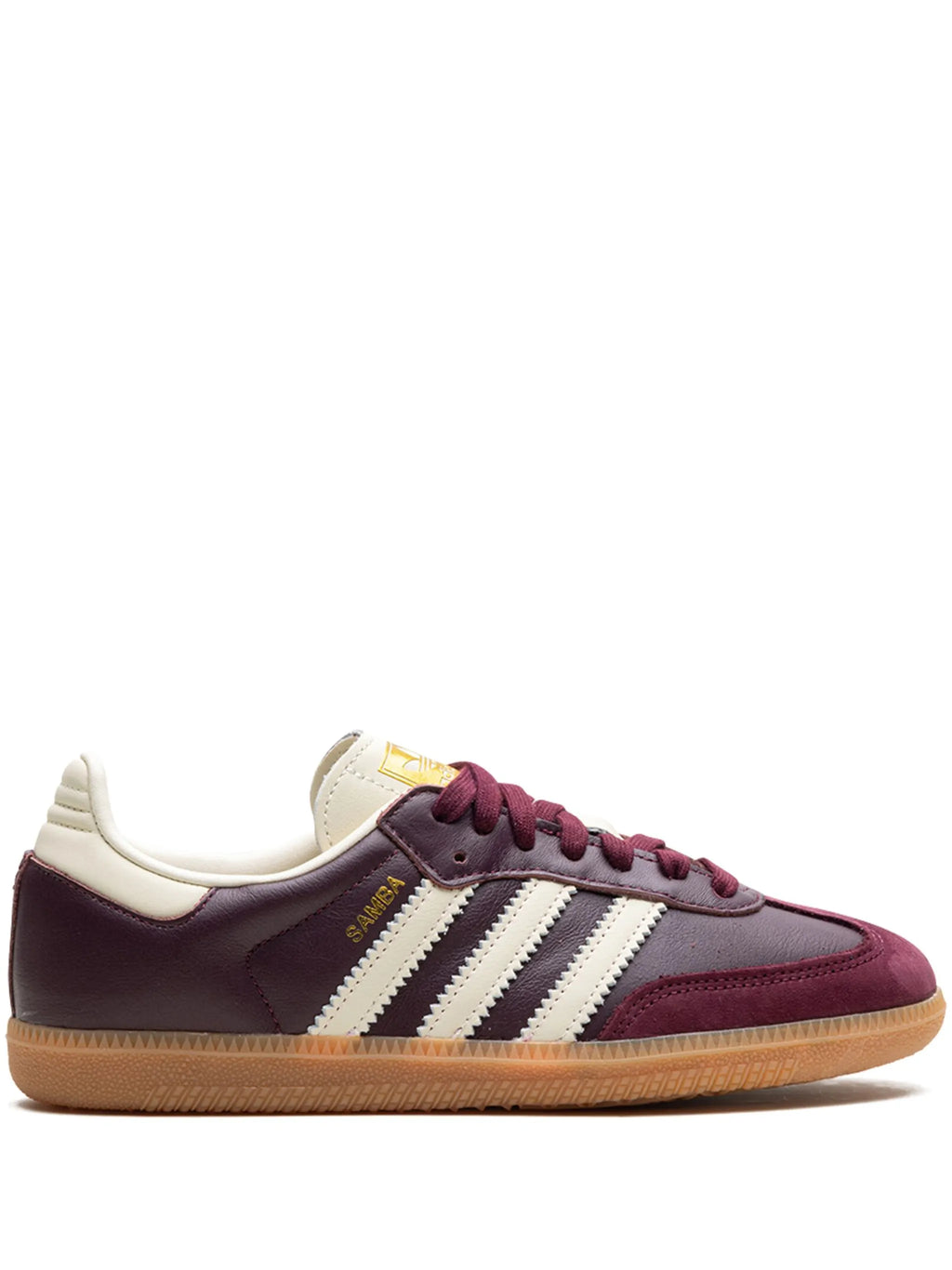 adidas Samba OG " Maroon/Core White/Gold Metallic" Sneaker