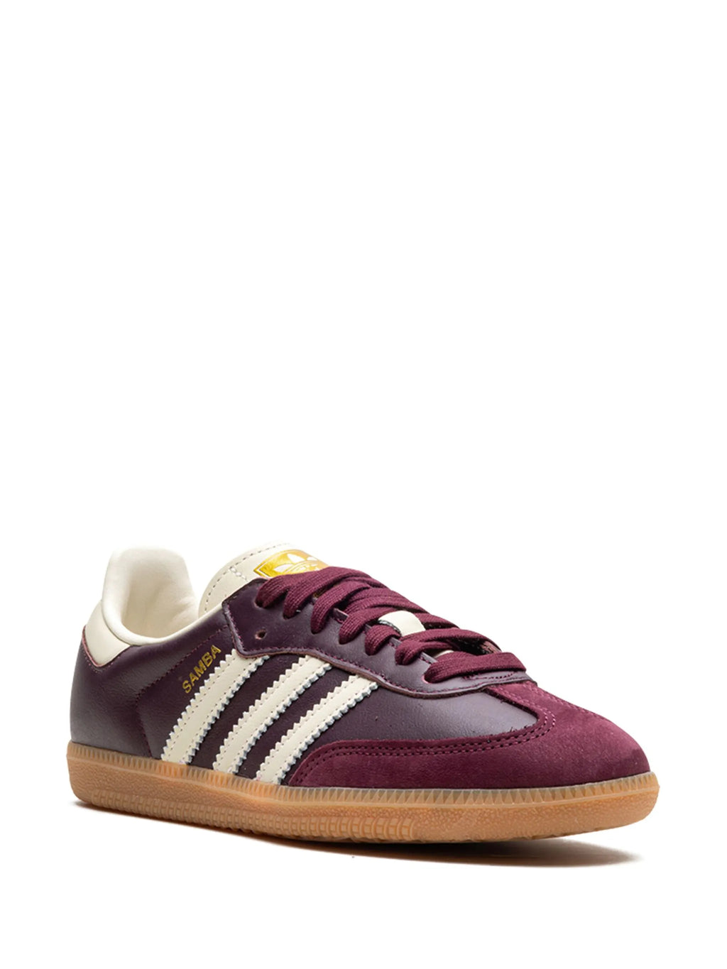 adidas Samba OG " Maroon/Core White/Gold Metallic" Sneaker