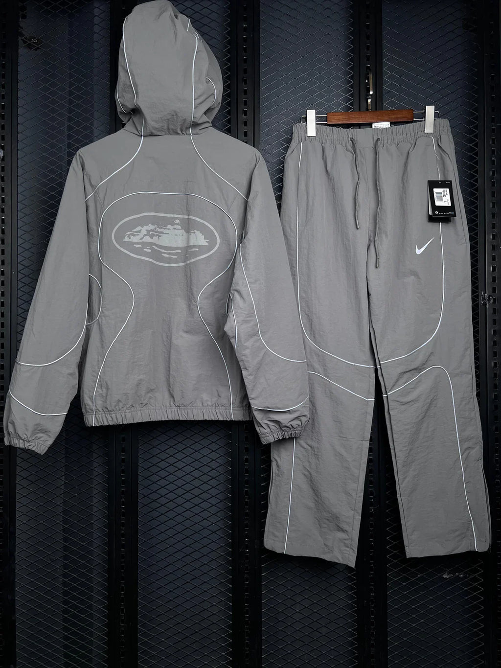 Nike x Corteiz NRG Onyx "Grey" Tracksuit Set (Top and Bottom)