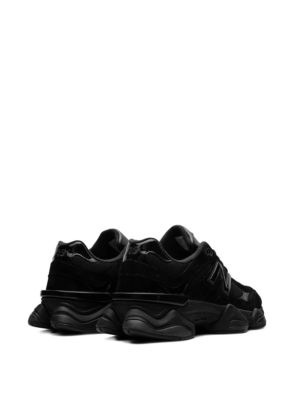 New Balance 9060 "Triple Black" Patent Sneaker