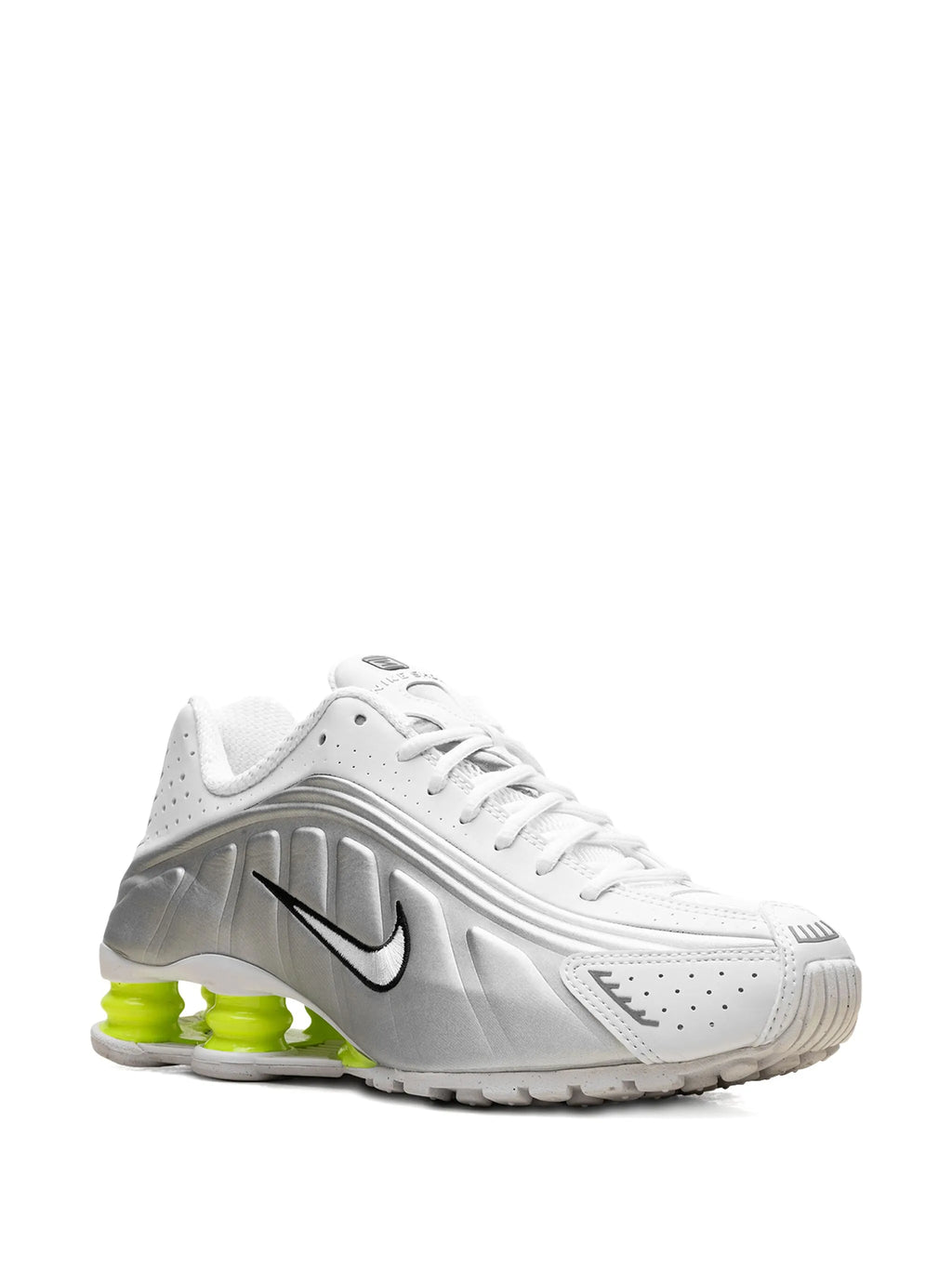Nike Shox R4 "White/Metallic Silver/Volt" Sneaker