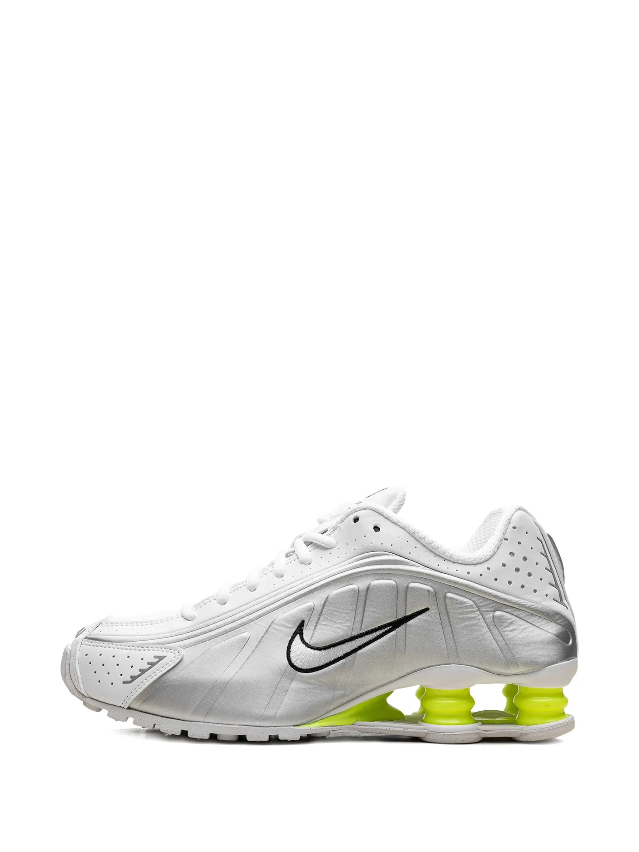 Nike Shox R4 "White/Metallic Silver/Volt" Sneaker