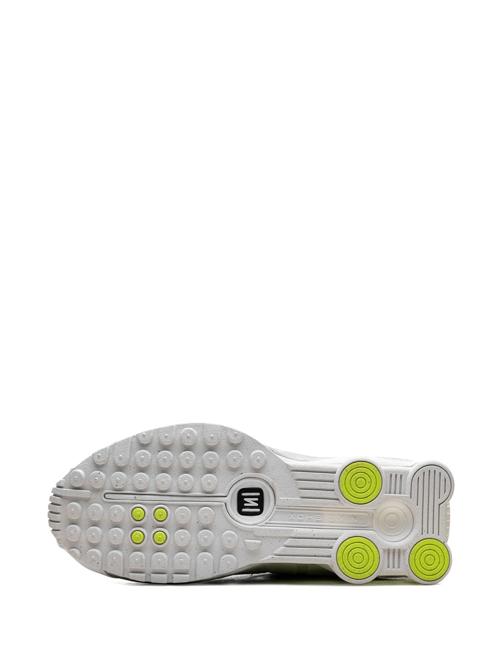 Nike Shox R4 "White/Metallic Silver/Volt" Sneaker