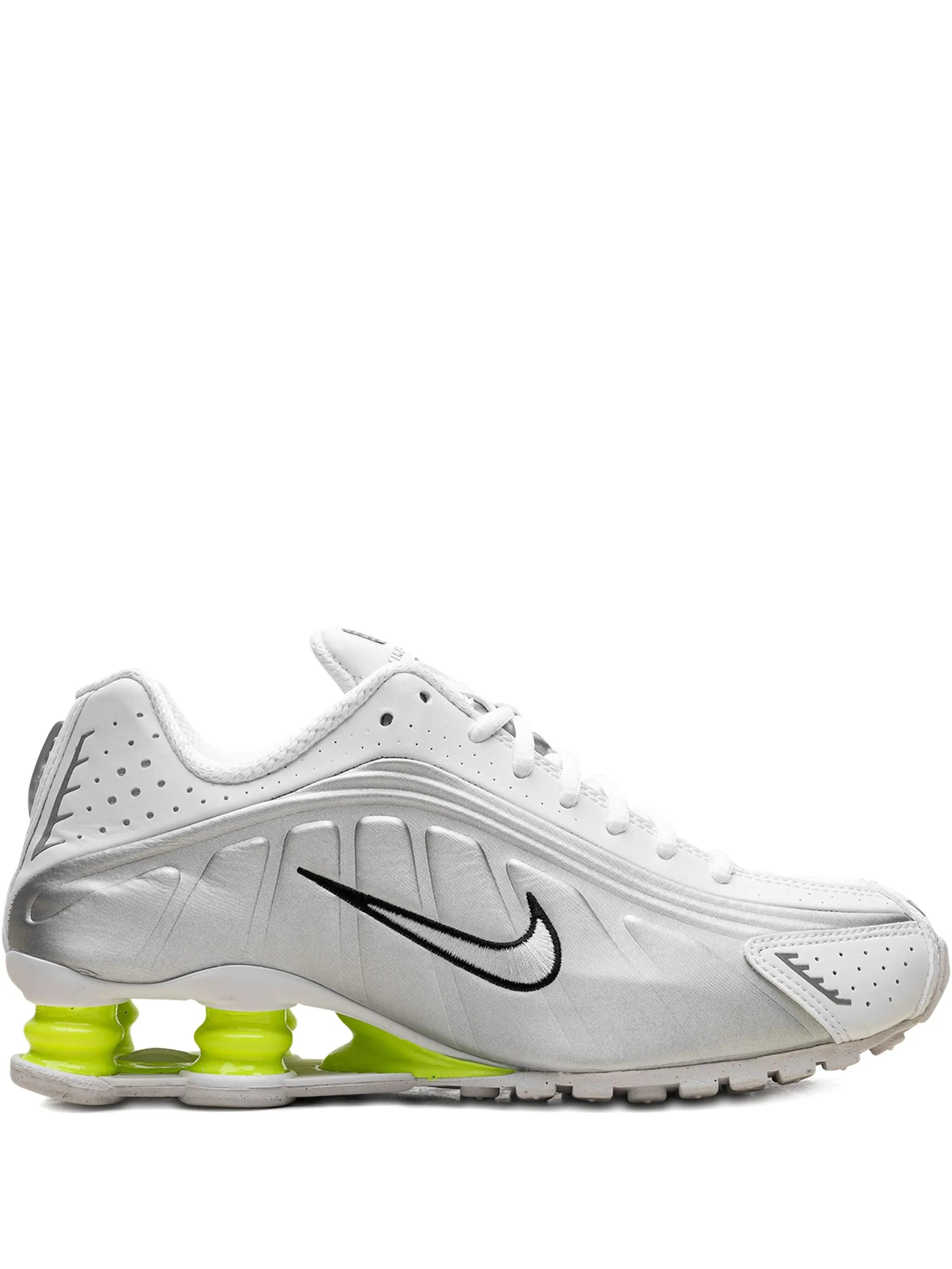 Nike Shox R4 "White/Metallic Silver/Volt" Sneaker