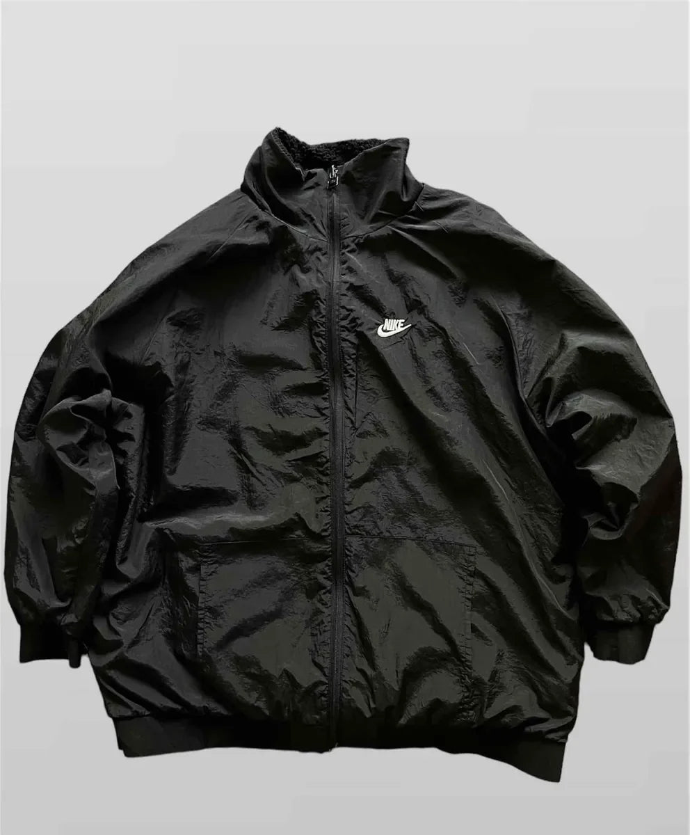 Nike Big Swoosh Reversible Boa Jacket Black