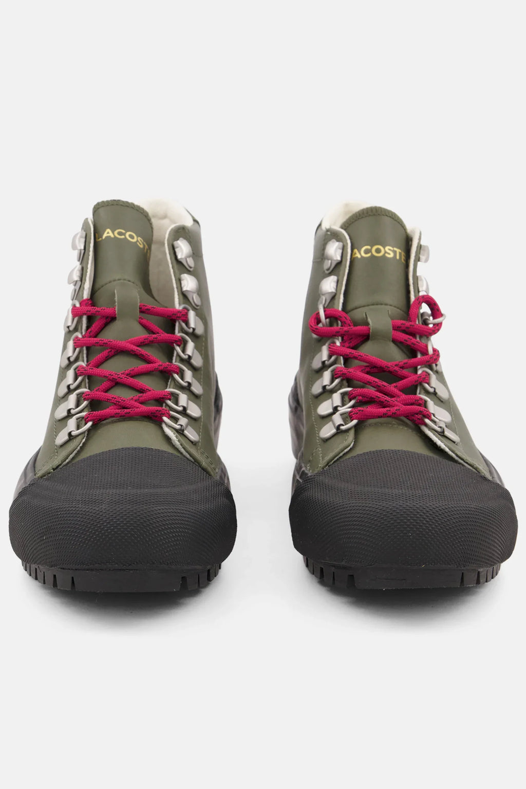 Lacoste Gripshot Lace Boot Sneaker Green Top Black Sole