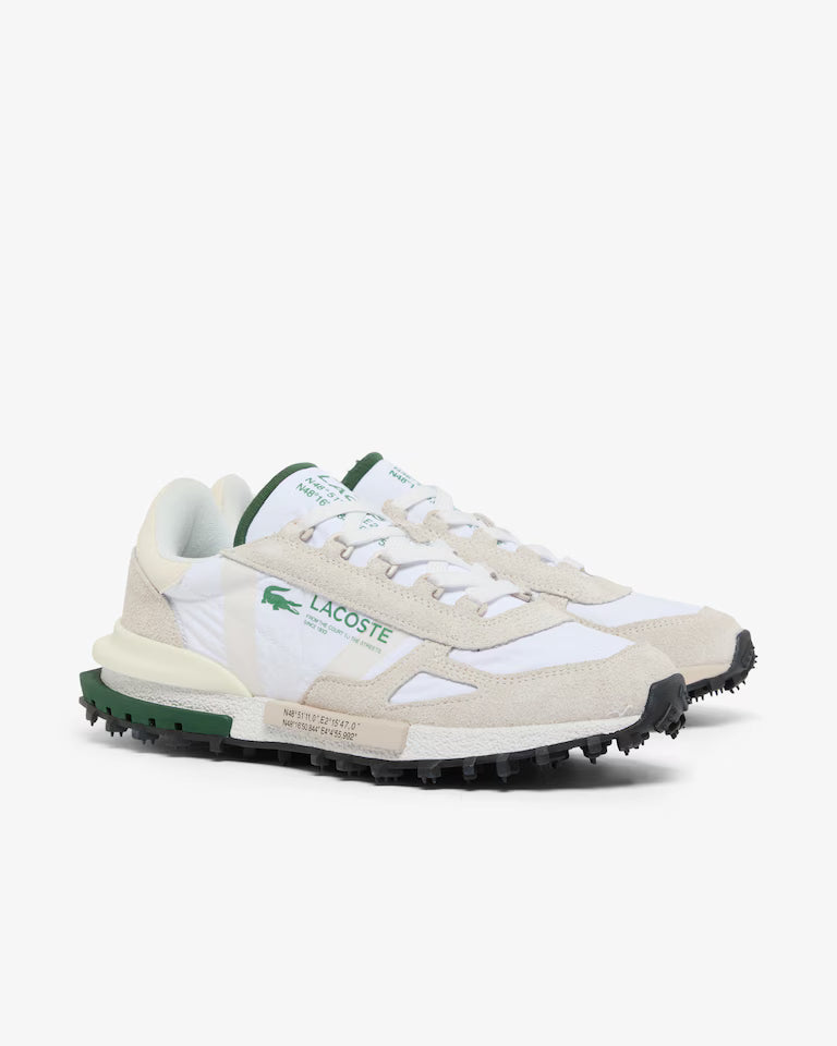 Lacoste Men's Elite Active Sneaker - Green White