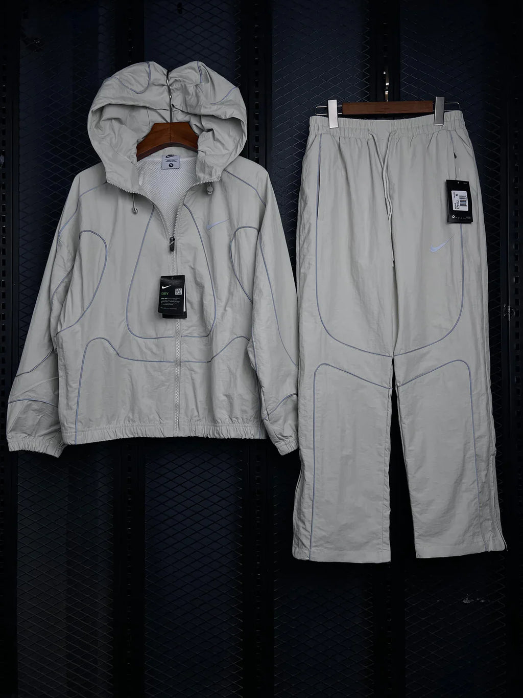 Nike x Corteiz NRG Onyx "Gully Grey" Tracksuit Set (Top and Bottom)