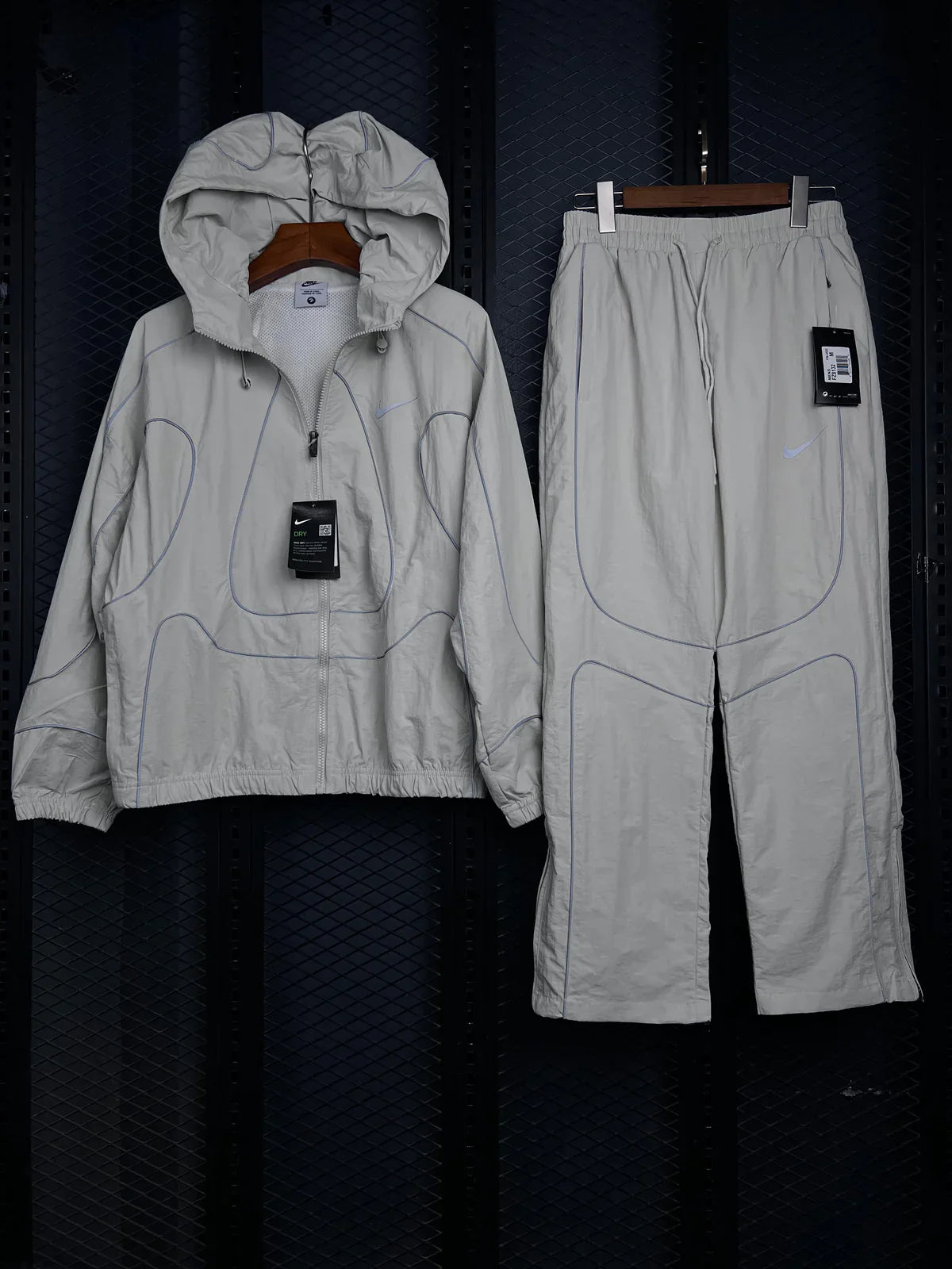 Nike x Corteiz NRG Onyx "Gully Grey" Tracksuit Set (Top and Bottom)