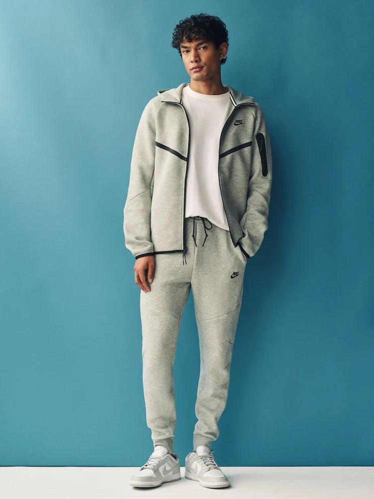Nike Tech Fleece Tracksuit Combo Set (Jacket and Pants) - Grey