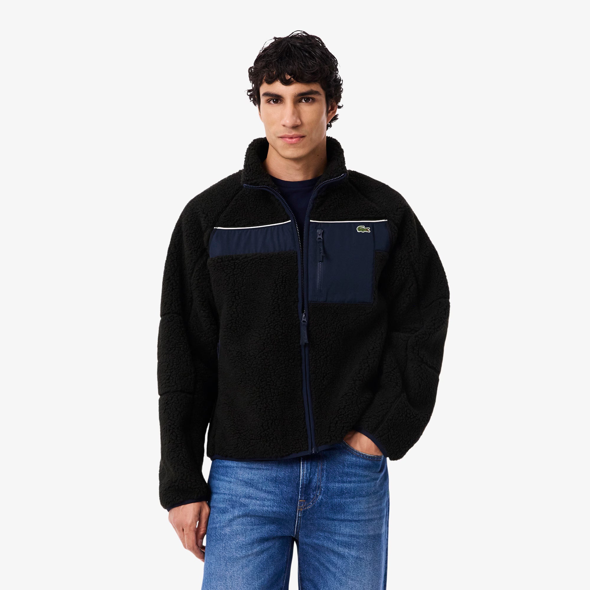 Lacoste Men's Down Sherpa Fleece Jacket