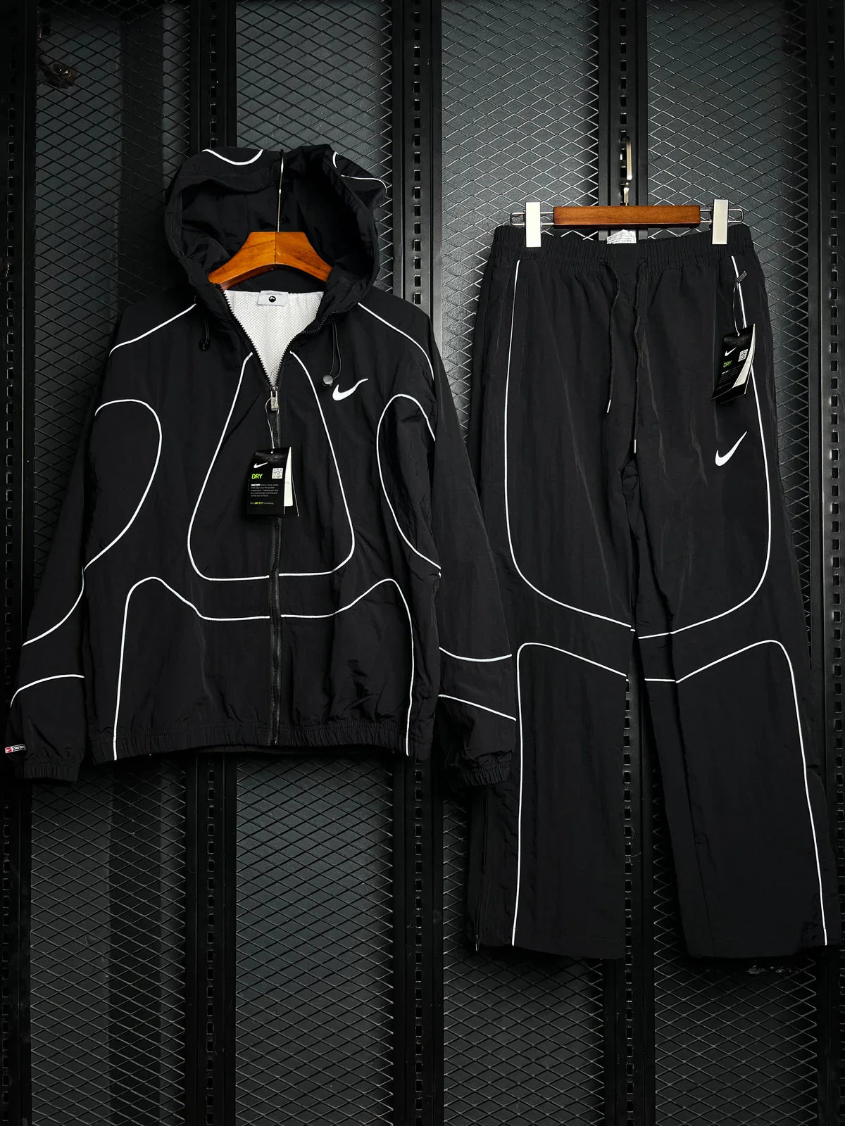 Nike x Corteiz NRG Onyx "Black" Tracksuit Set (Top and Bottom)