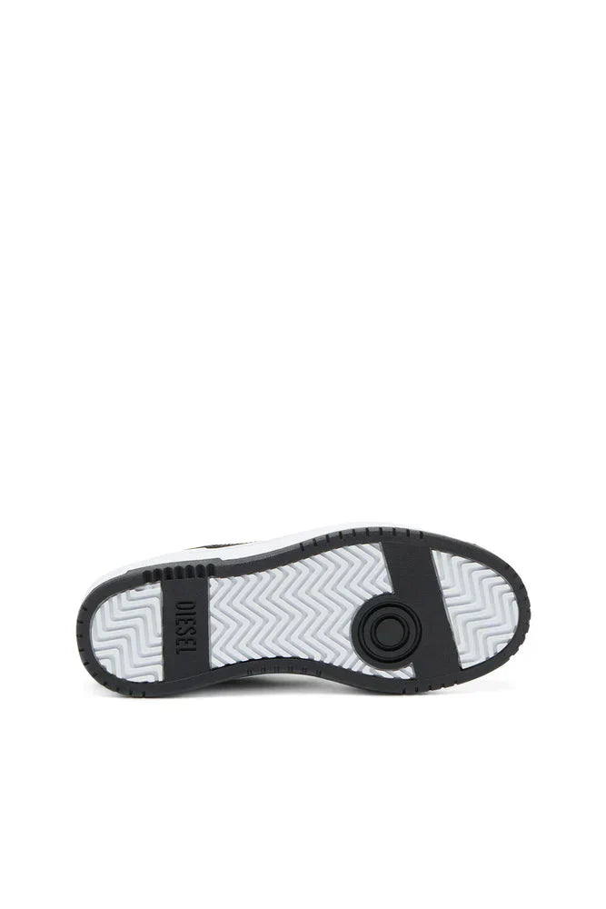Diesel Mens S-Ukiyo V2 Low Black And White Sneaker