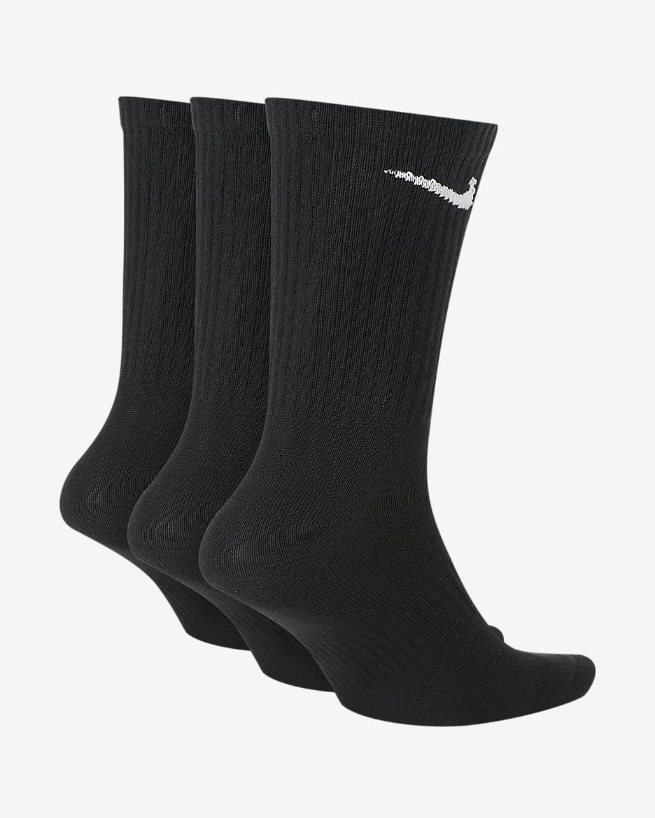 Nike Long Length Socks Black (3-Pack)