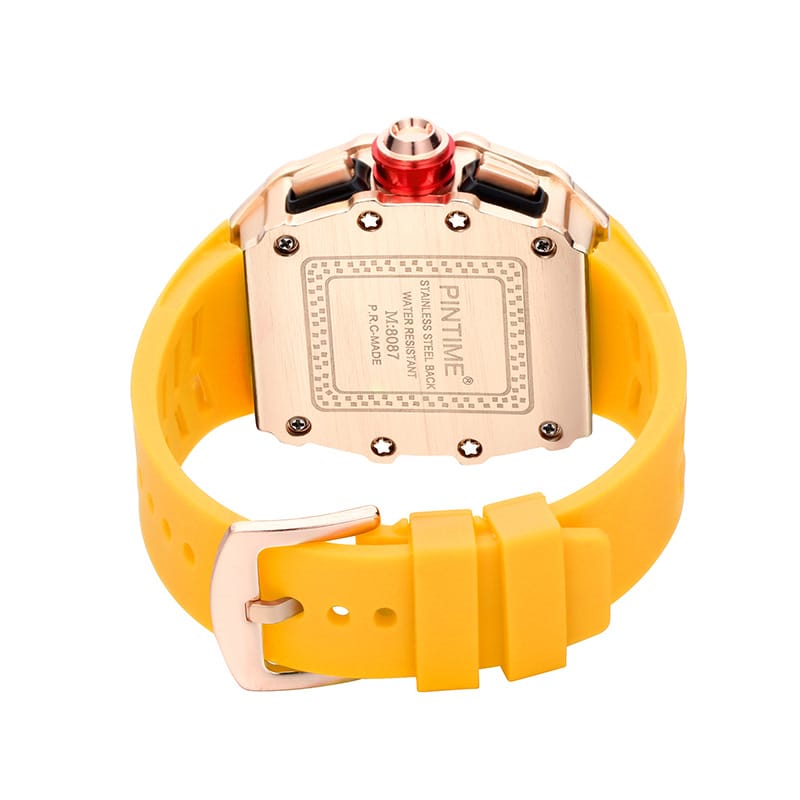 PINTIME Quartz Luxury Chronograph Watch - Yellow