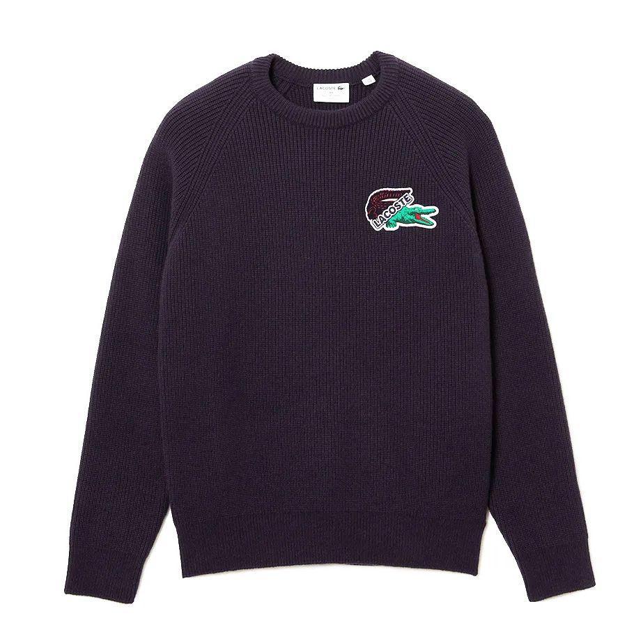 Lacoste Logo Patch Long Sleeve Sweater