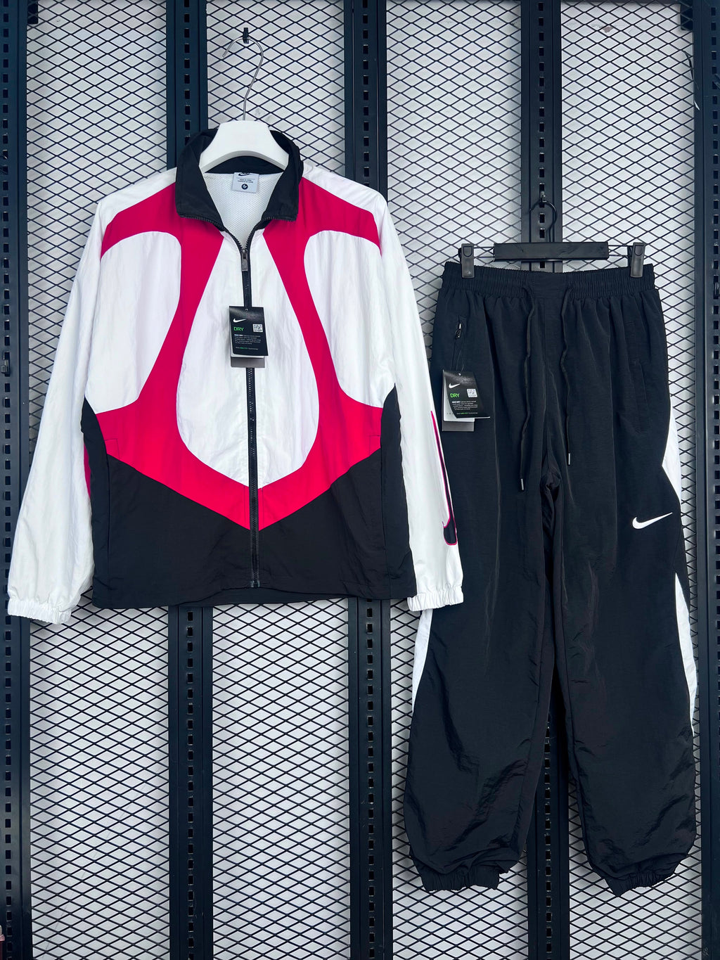 Nike Corteiz Vertigo Shuku Red/White/Black Tracksuit Set (Top and Pants)