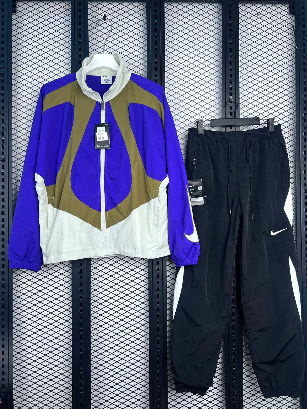 Nike Corteiz Vertigo Shuku Blue/Gold/White/Black Tracksuit Set (Top and Pants)