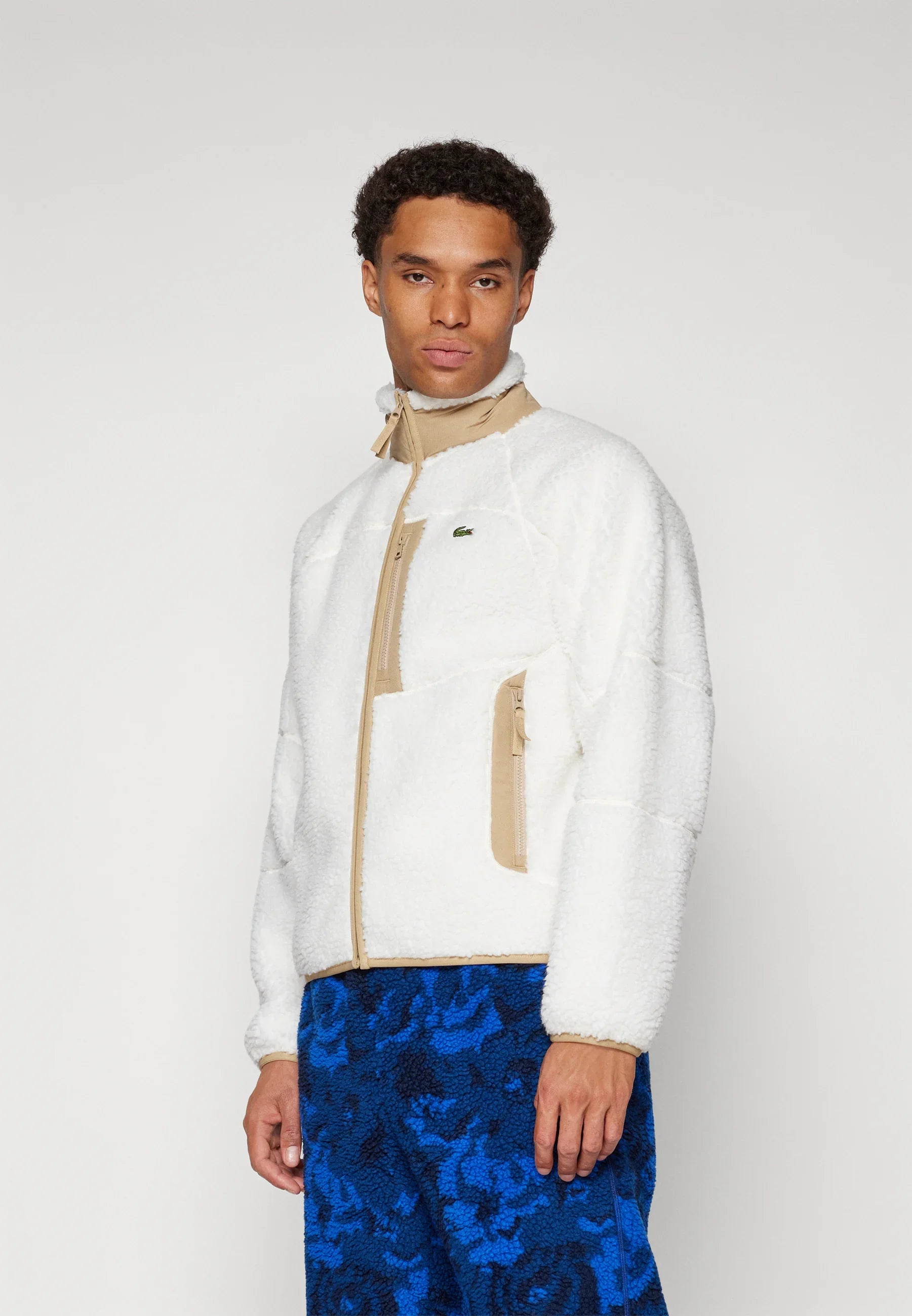 Lacoste Men's Down Sherpa Fleece Jacket