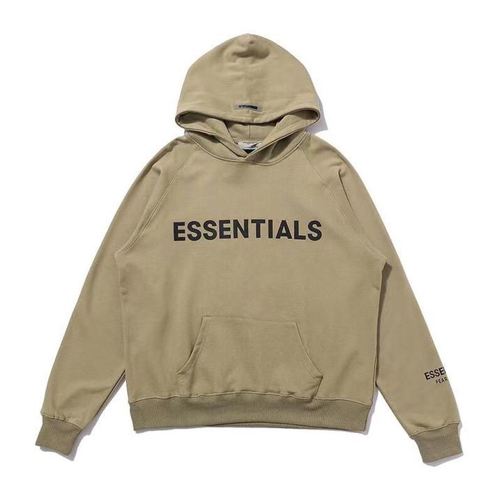 FEAR OF GOD Essentials 3D Silicon Applique Hoodies - My Store