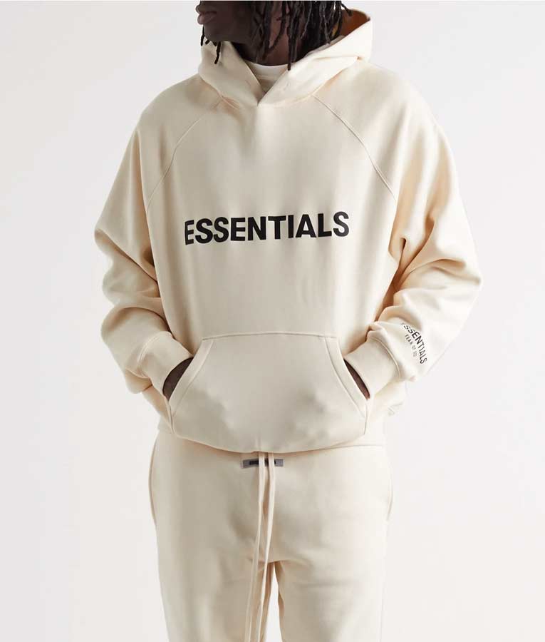 FEAR OF GOD Essentials 3D Silicon Applique Hoodies - My Store