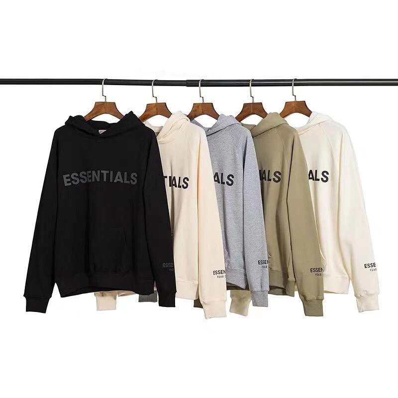 FEAR OF GOD Essentials 3D Silicon Applique Hoodies - My Store