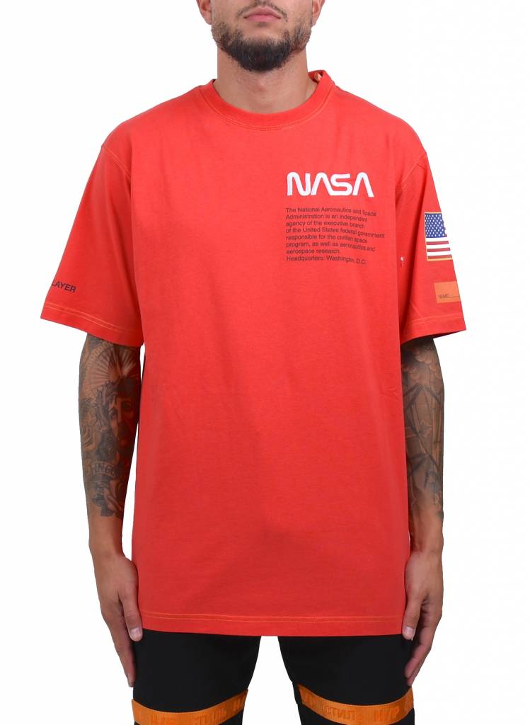 Heron Preston 'Nasa' Jersey T-Shirt Red - Hype Store
