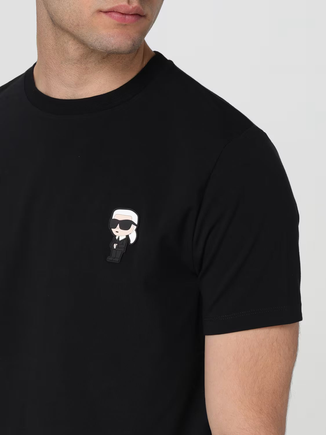 Karl Lagerfeld Black Ikonik T-shirt men