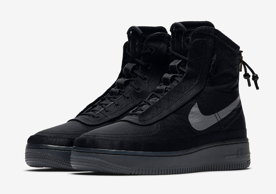 Nike Air Force 1 Shell Boot - Black - Hype Store