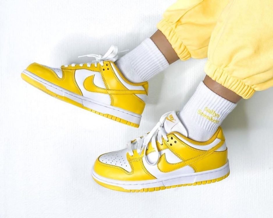 Nike Dunk Low ‘Lazer Yellow’ Sneaker - Hype Store