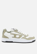 Diesel Mens S-Ukiyo V2 Low Brown and Creme Sneaker