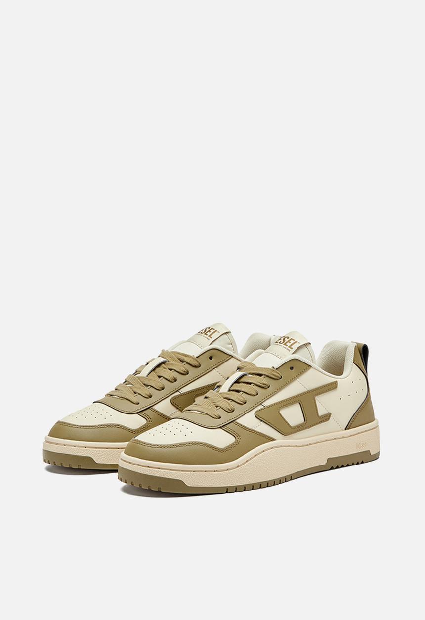 Diesel Mens S-Ukiyo V2 Low Olive Sneaker