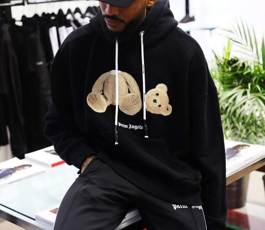 Palm Angels Bear - motif hoodie Black - My Store