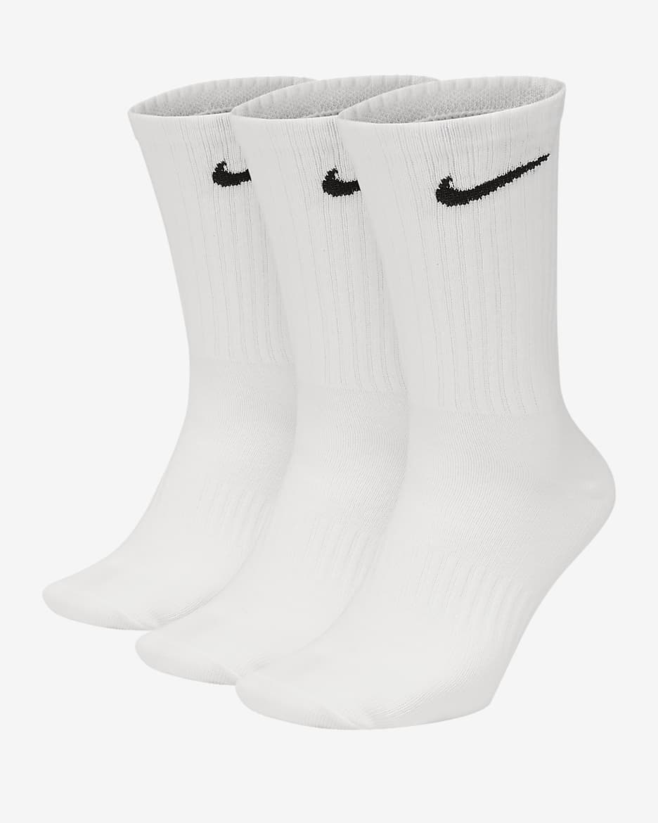 Nike Long Length Socks White (3-Pack)