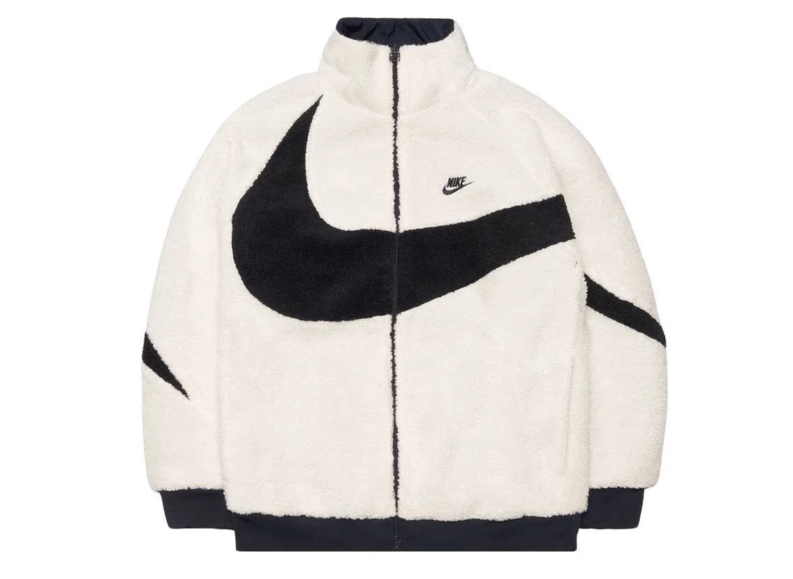 Nike Big Swoosh Reversible Boa Jacket White