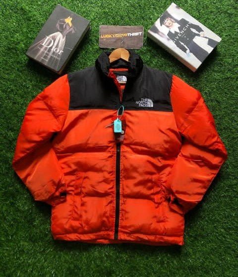 The North Face 1996 Nuptse Retro puffer jacket - Orange - Hype Store